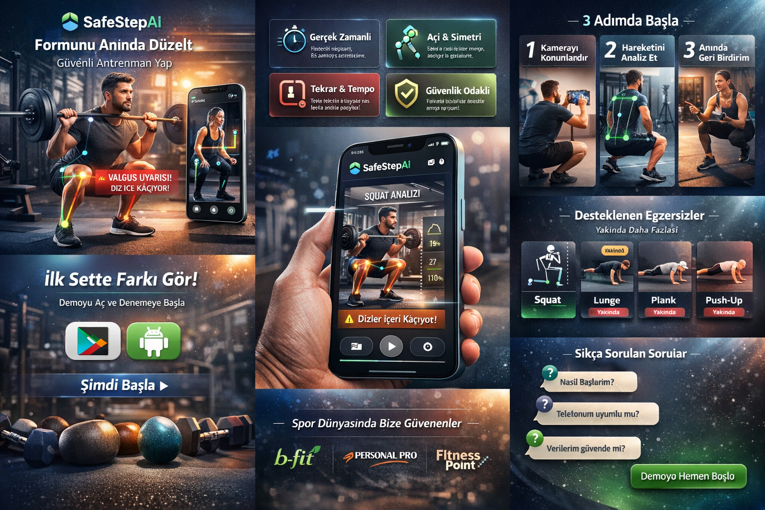 SafeStepAI uygulama ekranı